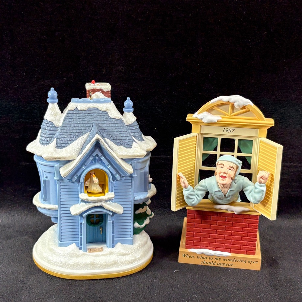 Hallmark 1997 Keepsake Ornaments Honoring 175 Yrs of The Night Before Christmas